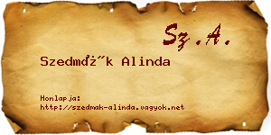 Szedmák Alinda névjegykártya